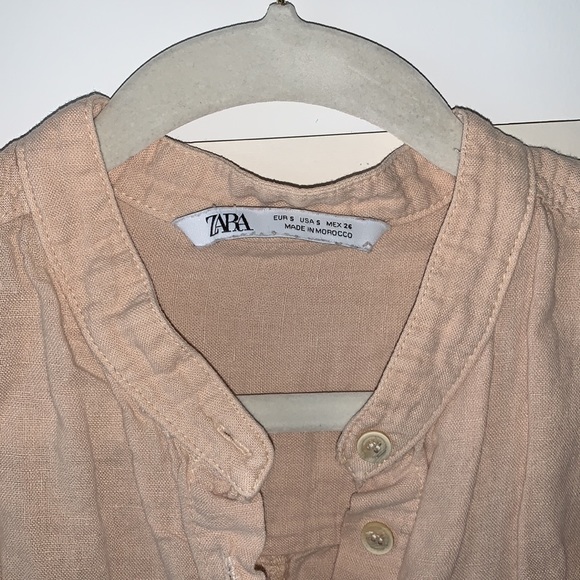 SOLD DO NOT BUY Dusty Rose linen tunic dress - Picture 3 of 5